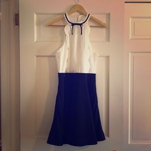Ted Baker scallop halterneck skater dress